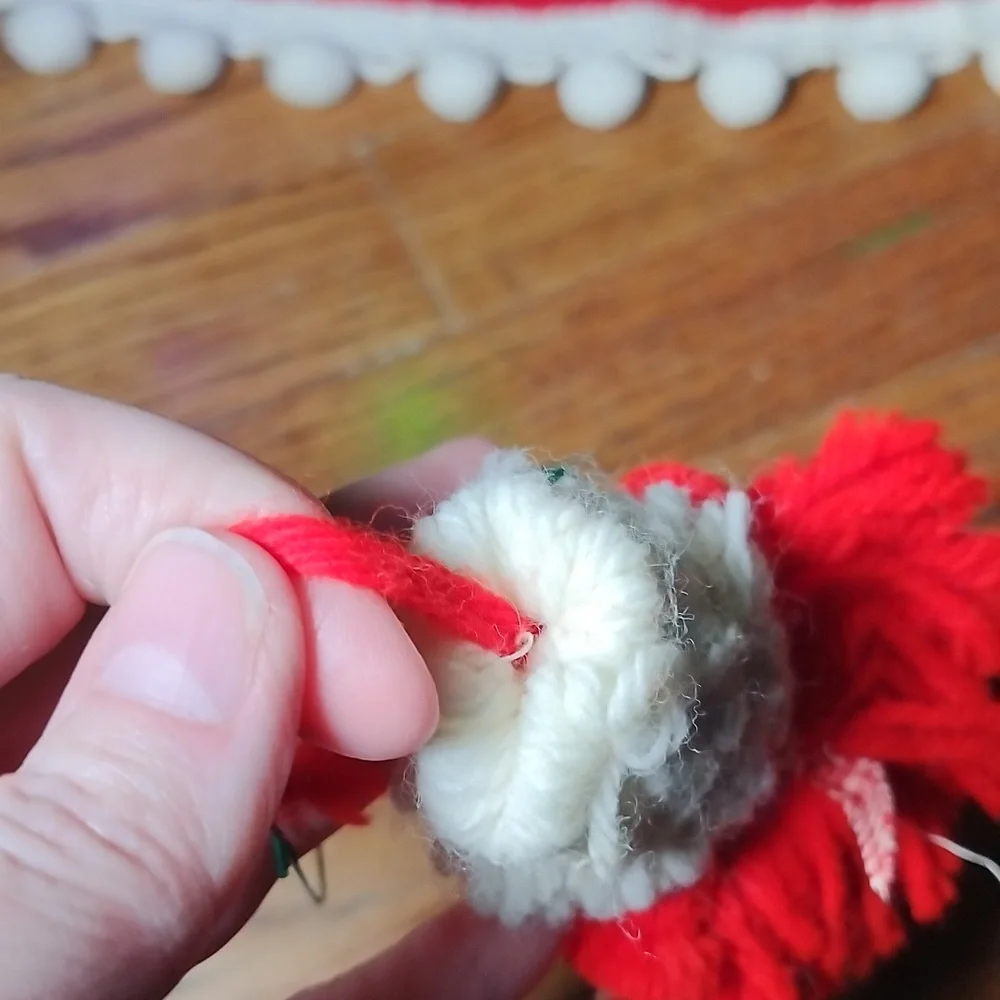 Vintage Homemade Mrs. Clause Christmas Ornament